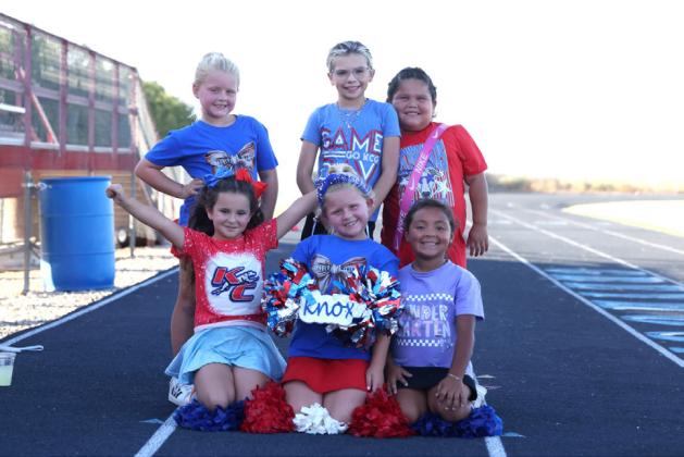 CHEERINGONTHEGREYHOUNDS during an August 7 scrimmage versus the Guthrie Jaguars.