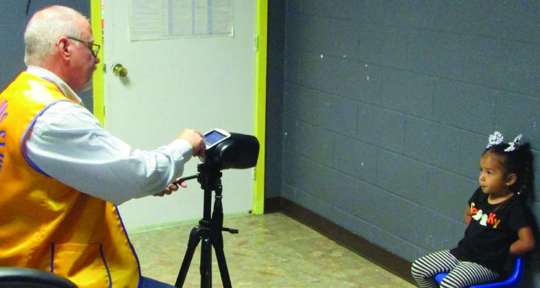 Head Start Kids get vision checks