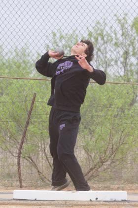 Benjamin’s track teams competed at the Aspermont meet March 27 in high-wind conditions. Results were unavailable at press time. | SHERI BATY PHOTOS