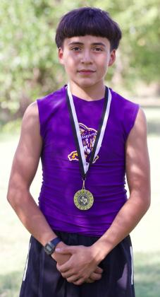A FIRST PLACE WIN Eder Perez of MHS came in 1st place for theVarsity Boys division. | SHERI BATY PHOTO