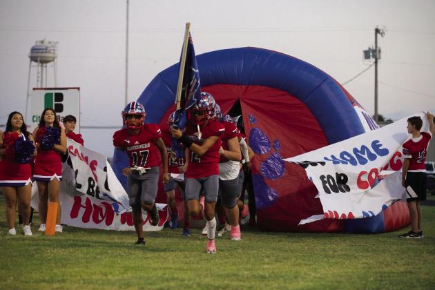 GAME-TIME The Greyhounds take the field for Homecoming 2024. | SHERI BATY PHOTO