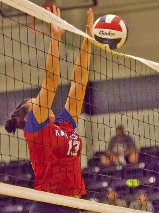 SHERI BATY PHOTO VOLLEYBALL SEASONS END The Benjamin Lady Stangs fell in three sets to Veribest, a team they eliminated last year at area, and the Knox City Houndettes wrapped up their season, dropping a 3-1 match to Water Valley.
