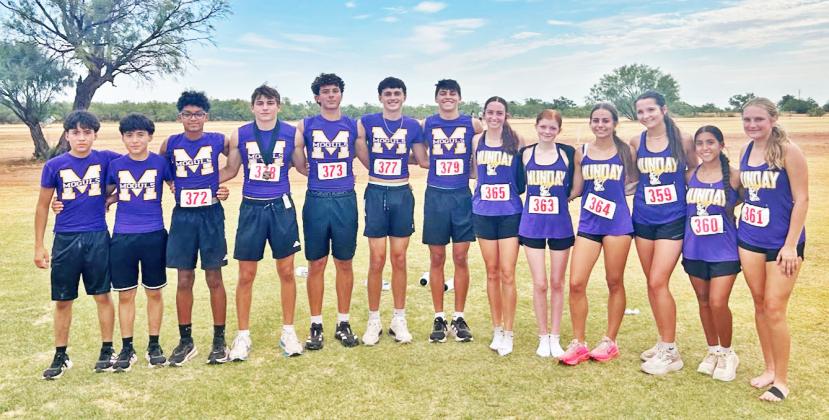 ALL SMILES AFTER COMPETING The 2nd place Moguls and 6th place Mogulettes gathered for a photo after competing in Haskell Cross Country Meet Aug. 26. | TROY PARTON