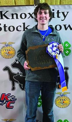 John Cross Utley, Grand and Reserve Champion Swine Courtesy Photo
