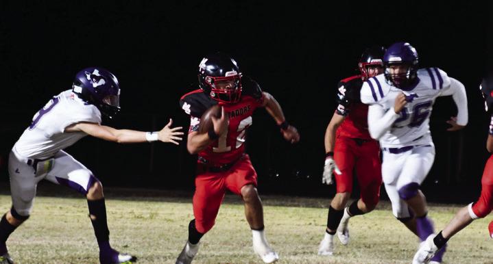 AREA-BOUND The Benjamin Mustangs are headed to the Area Championship Friday night in Hamlin against Newcastle, after defeating Motley County 52-6 at bi-district last week. | COURTESY PHOTO
