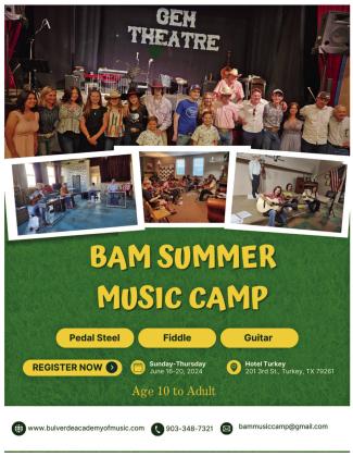 BAM Summer Music Camp scheduled for June 16-20 in Turkey