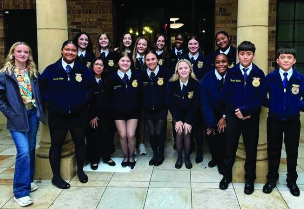 MUNDAYFFASTUDENTSCOMPETEDLeadershipDevelopmentEventsteamscompetedatthedistrict contest last week at Midwestern State University. Eder Perez earned st place for Spanish Creed and will advance to the Area contest. | COURTESY PHOTO