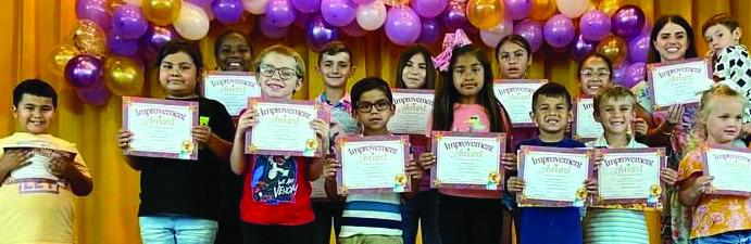 Pre-K—Logan Lowe, Jude Carter Kindergarten—Emmett Earle, Ayziah Armendariz 1st—Easton Nunez, Fernanda Gonzalez 2nd—Abel Castorena, Ezreal Come 3rd—Omar Wood, Gizel Martinez 4th—Ava Nunez, Giselle Rodriguez 5th—Kelby Cypert, Camila Carmona.