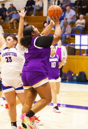 TWO MORE POINTS The Mogulettes scored two more points against the Houndettes in last Friday’s victory. | SHERI BATY PHOTO