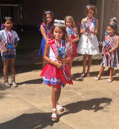 MISS FIRECRACKER The first contestants in the Munday Little Miss Firecracker contest prepared to compete for one of the three designations. | MORE PHOTOS, PAGE 6