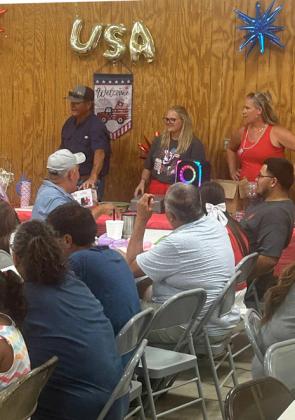 BINGO! With Mark Reed calling numbers, assisted by Liz Herring and Jazmin Patchett, contestants played to win a variety of items.