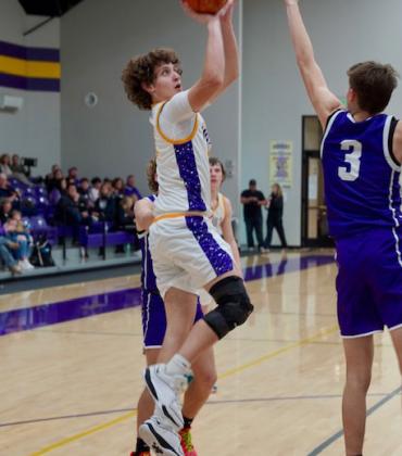 THE BOYS DISTRICT BASKETBALL matchupTuesday night Jan. 24 between the Munday Moguls and the Benjamin Mustangs played in the Munday gym ended with the Moguls putting up a good effort but end falling to the Mustangs with a score of 81-60. | LACI BOWMAN PHOTOS