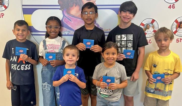 PERFECTATTENDANCE Pre-K,Teagan; Kindergarten, Anthony; 1st grade, Anali; 2nd grade, Kambrie; 3rd grade, Ayziah; 4th grade, Matteo; 5th grade, Aiden.