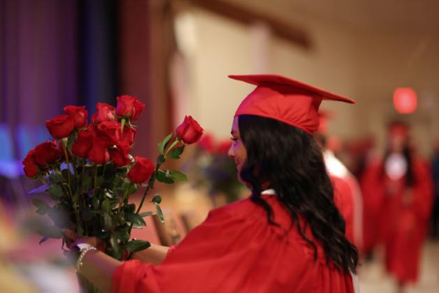 STOP AND SMELL THE ROSES as the KCHS grads thanked their family and friends.