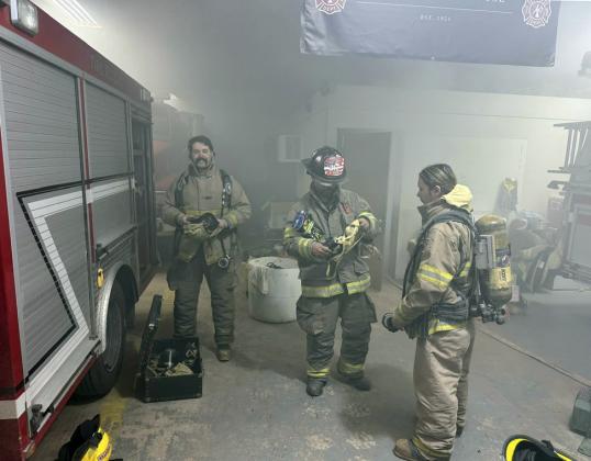 Earlier this week the Knox City Volunteer Fire Department conducted search and rescue training. | COURTESY PHOTOS