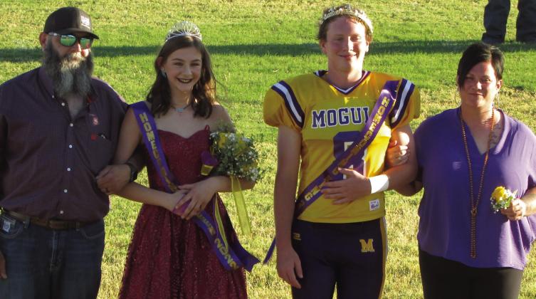Homecoming Queen and King, sophomore Kamryn Rocha and senior Bryson Wilson. Don Thompson/Knox County News-Courier