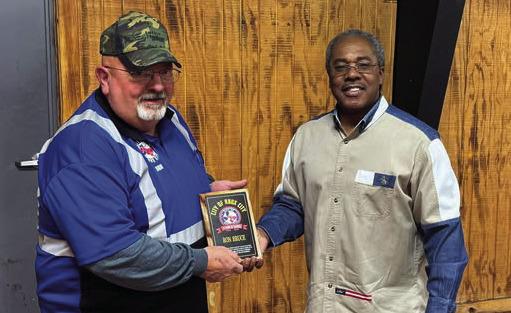 KNOXCITYEMPLOYEERETIRING Knox City LeadWater Operator Ron Bruce, pictured here with Mayor Gene Ward is retiring after 9 years of service with the city. | COURTESY PHOTO