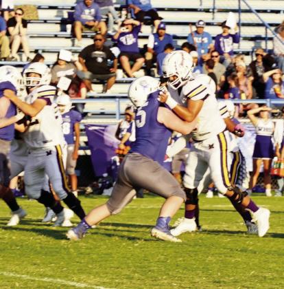 O-line making some room for a run.