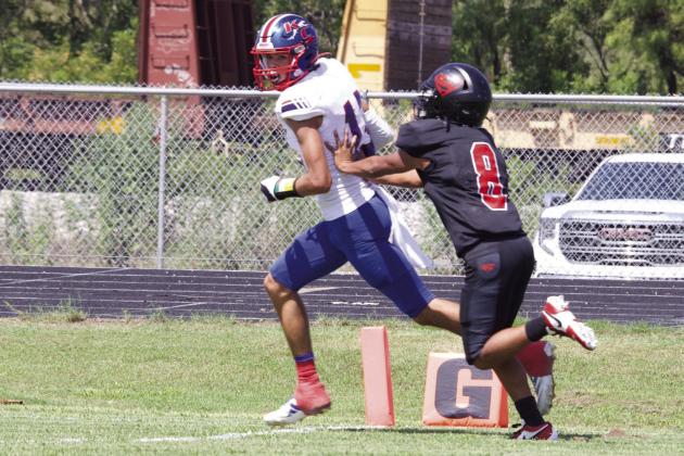 TOUCHDOWN Blake Abila takes the ball in for the TD. | SHERI BATY PHOTO