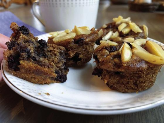 No joke nutritious blueberry-oat muffins