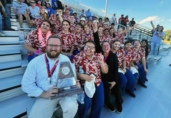 GREYHOUND BAND DOUBLE TIME Knox City-O’Brien ISD’s Greyhound Band are making their second appearance in a row at the UIL State Marching Band Competition Nov. 10-12 at the Alamodome in San Antonio. | COURTESY PHOTO