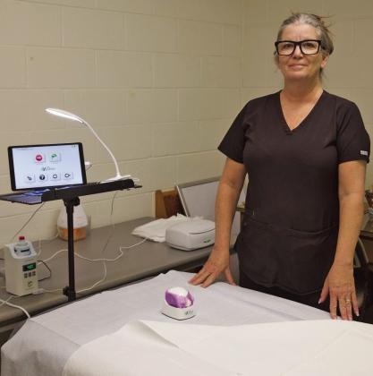 KCNC HEALTH Shari Darnall, Sonographer, is ready to administer a BEXA exam. | SHERI BATY PHOTO