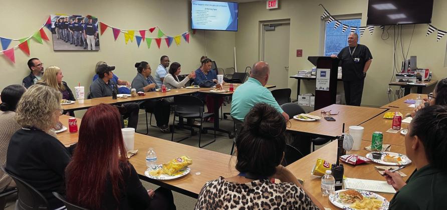 Courtesy photo Bluebonnet Detention Center held Mental Health Lunch &amp;amp; Learn session.