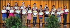 CITIZENSHIP AWARD Pre-K-Garrett Blair, David Sloan, Kindergarten-Yanisleidy Rodriguez, Harley Quintero, Augustine Ibarra, James Hope, First-Chelsen Clark, Keilee Crownover, Emmett Earle, Second-Hannah Wilde, Fernanda Gonzalez, Third-Cohen Bejar,Titan Harrimon, Cyler Daniel, Aden Garza, Fourth-Aria Albus, William Trainham, Fifth-Joy Dykes, Paige Myers, Piper Sanders