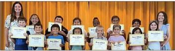 BEST EFFORT Award Pre-K-Sloan Stewart, JJ Cude, Kindergarten-Sebastian Sanchez, Elizabeth Reynolds, First-Ayziah Armendariz, Mason Groves, Second-Elin Longan, Paola Penner,Third-Adriana Perez, Jaxon Dockins, Gizel Garcia, Nadiya Combs, Fifth-Moises Garcia, Ava Nunez