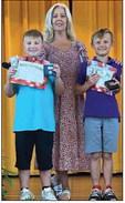 PERFECT ATTENDANCE Second-Asher Young, Third-Ryker Yates