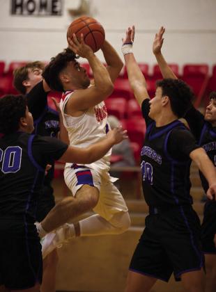 Cameron Hernandez meets the Blizzard defense | SHERI BATY PHOTO