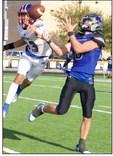 Bryson Callaway swats away the Westbrook pass | SHERI BATY PHOTO
