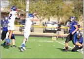 Jay Rick McGaughey blocks the Westbrook PAT | SHERI BATY PHOTO