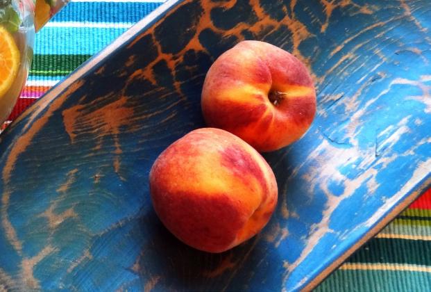 JUST PEACHY One reader of this column found himself with an abundance of peaches. He decided to put his creativity to work, replacing the zucchini with fresh peaches! | ANGELINA LaRUE PHOTO