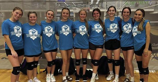 SOME OF THE MUNDAY MOGULETTES finished the Abilene League which ran through the whole month of June. They learned lessons on improvement and had a crash course in high-level volleyball. Two teammates Alaylah and Brooke who participated are missing from the photo. | COURTESY PHOTO