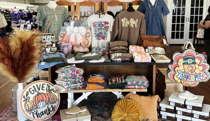 CLOTHING, SHOES, ACCESSORIES, OH MY! The Wild Bloom offers a fun array of clothing, shoes, accessories, kids clothing and gift items at their new location following their grand opening Oct. 4 at 110 E. Main St. in Munday. | RACHEL FARMER