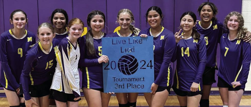LIVE LIKE LEXI The Munday Mogulettes finished 3rd in the 4th Annual Live Like Lexi Volleyball Tournament. | COURTESY PHOTO