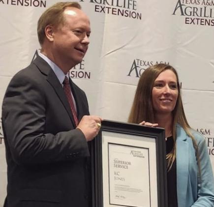KC Jones receives Superior Service Award