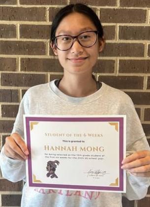 HANNAH MONG, 12th grade
