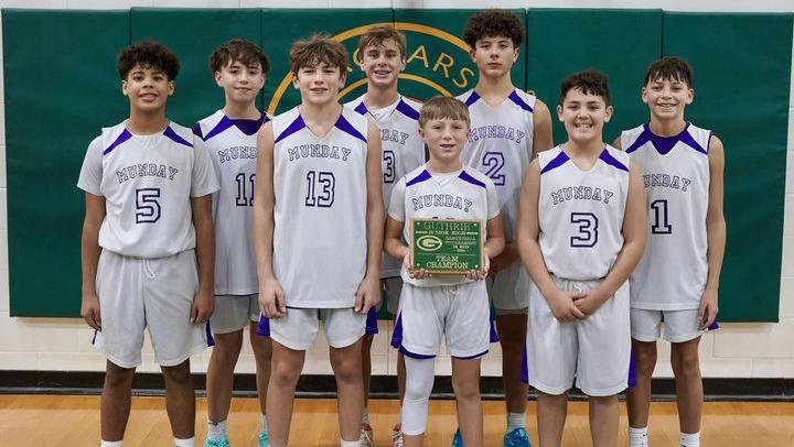 CHAMPIONSTheMundayboysjuniorhighbasketballteamwontheGuthrieTournament.|COURTESY PHOTO