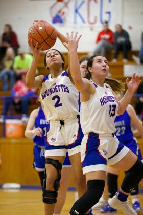 D'Nae Hacker grabs the rebound. | SHERI BATY PHOTO