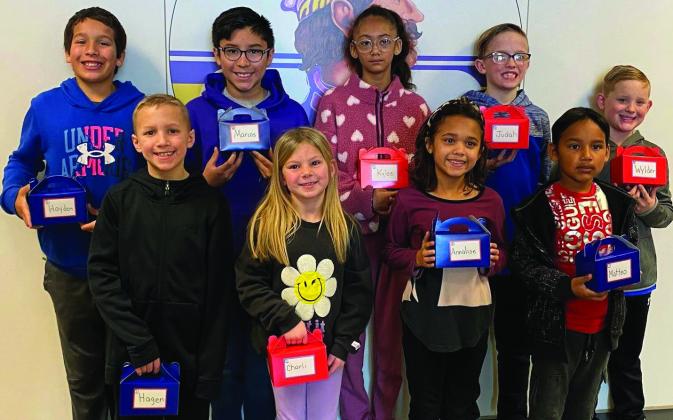1st- Charli Urbanczyk, Matteo Perez 2nd grade- Hagen Sanders, Luis Gonzalez 3rd grade-Wylder Hager, Annalise Valimont 4th grade- Marcos Carmona, Judah Clark 5th grade- Hayden Ford, Kylee Washington
