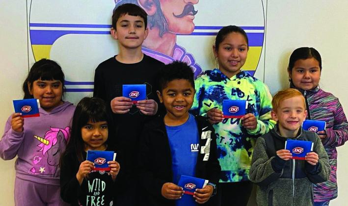 Pre-Kindergarten- Harley Quintero Kindergarten- Chelsen Clark 1st grade- Eva Llamas 2nd grade- Karsen Hernandez 3rd grade- Gizel Martinez 4th grade- Hayven Reyes 5th grade-Gunner Kimmel