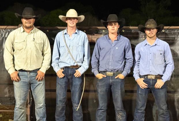 THOMPSON RANCH’S rodeo team emerged victorious among 24 teams in last weekend’s Knox Prairie Invitational Ranch Rodeo. | JONATHON BIRKENFIELD
