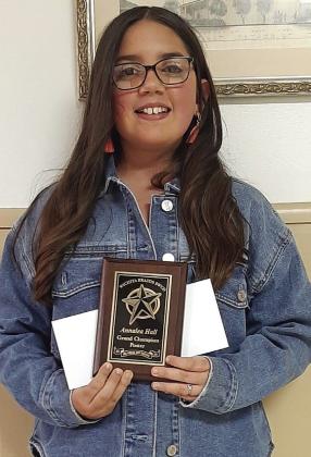 1ST PLACE, Annalea Hall, Knox City, 6th Grade