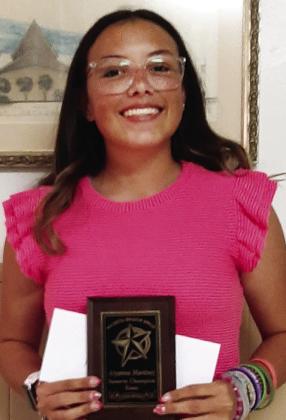 2ND PLACE, Aryanna Martinez, Knox City