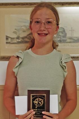 3RD PLACE, Kennedy Balckburn, Knox City