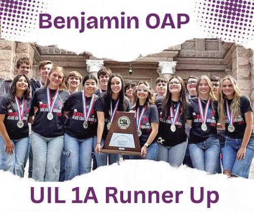 Benjamin OAP takes second place at State