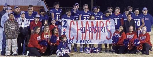 BI-DISTRICT CHAMPS The Knox City Greyhounds ran their record to 11-0 with a 51-6 win against Kress in the bi-district round of the Class 1A six-man Division I playoffs. This week they face Happy Friday, Nov. 17 at 7 p.m. in Petersburg for the Area championship game. | SHERI BATY PHOTO