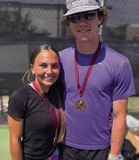 KINSLEE CARVER, HAIDEN BOWMAN - 3rd place Mixed Doubles